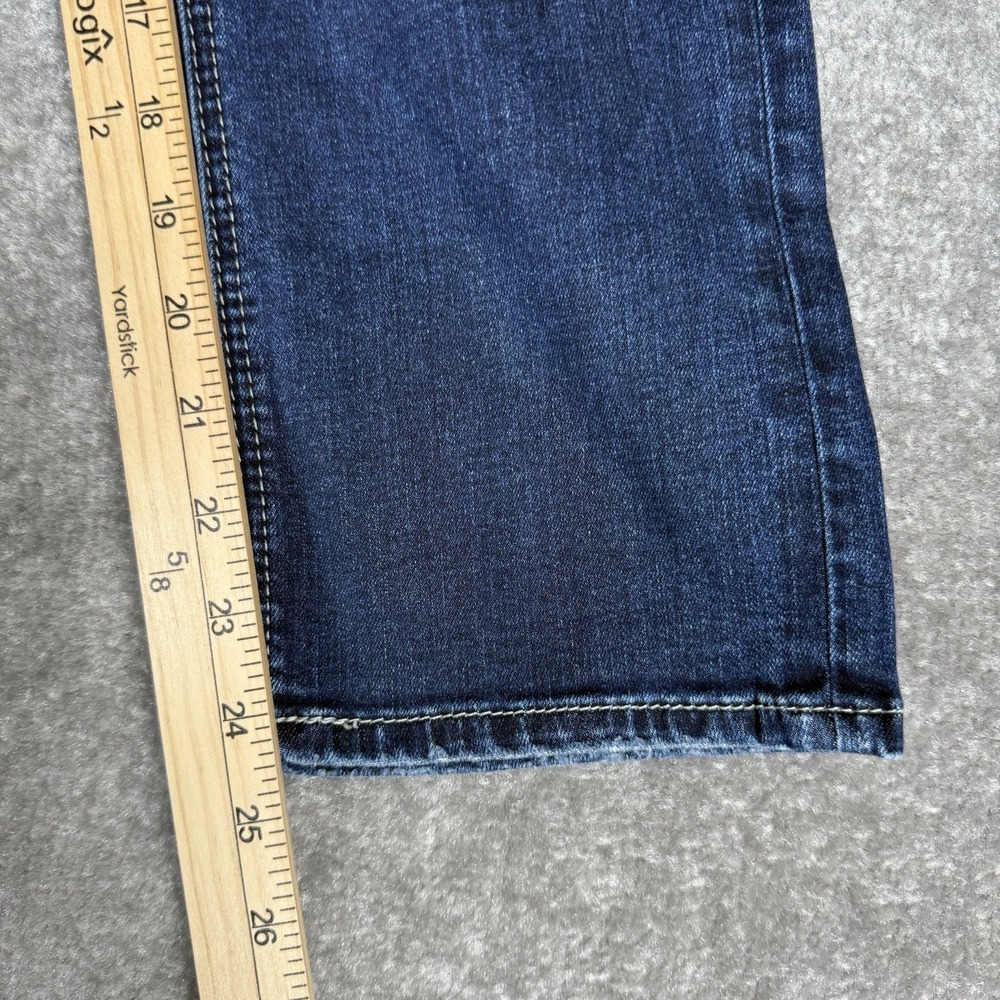 Silver Jeans Women's 29 Blue Denim Suki Capri Distressed Medium Wash Mid Rise - Picture 9 of 9